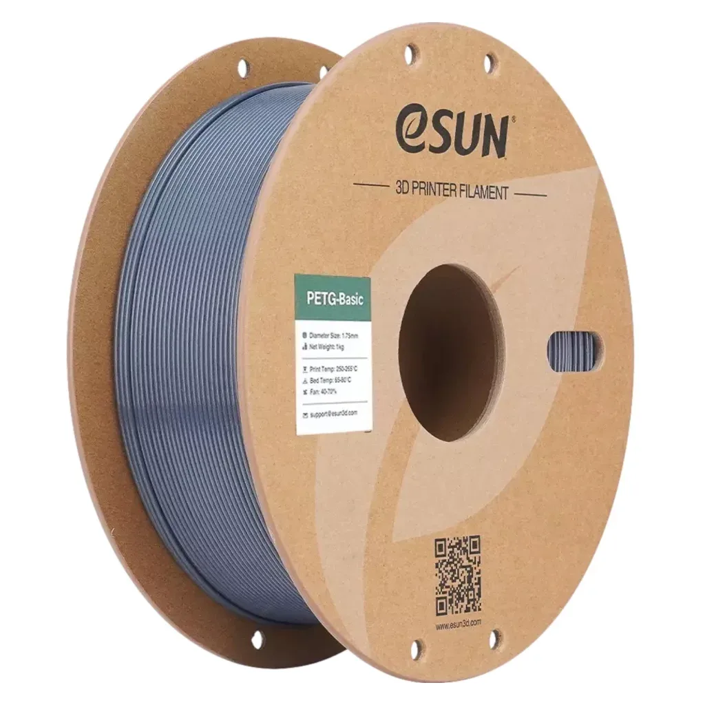 Пластик для 3D-принтера eSUN PETG BASIC 1,75mm 1kg GREY (PETG-BASIC175H1P1)