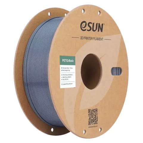 Пластик для 3D-принтера eSUN PETG BASIC 1,75mm 1kg GREY (PETG-BASIC175H1P1)