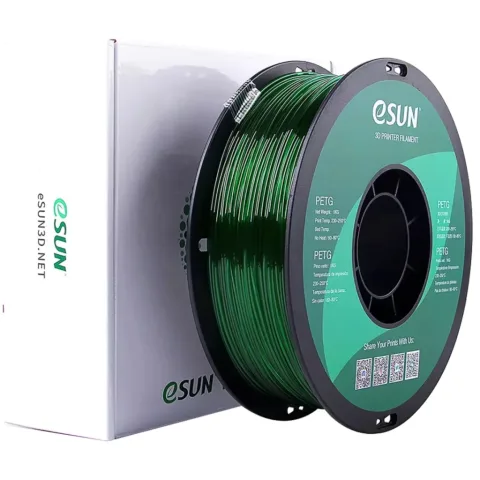 Пластик для 3D-принтера eSUN PETG P1,75mm 1kg GREEN (PETG-P175G1)
