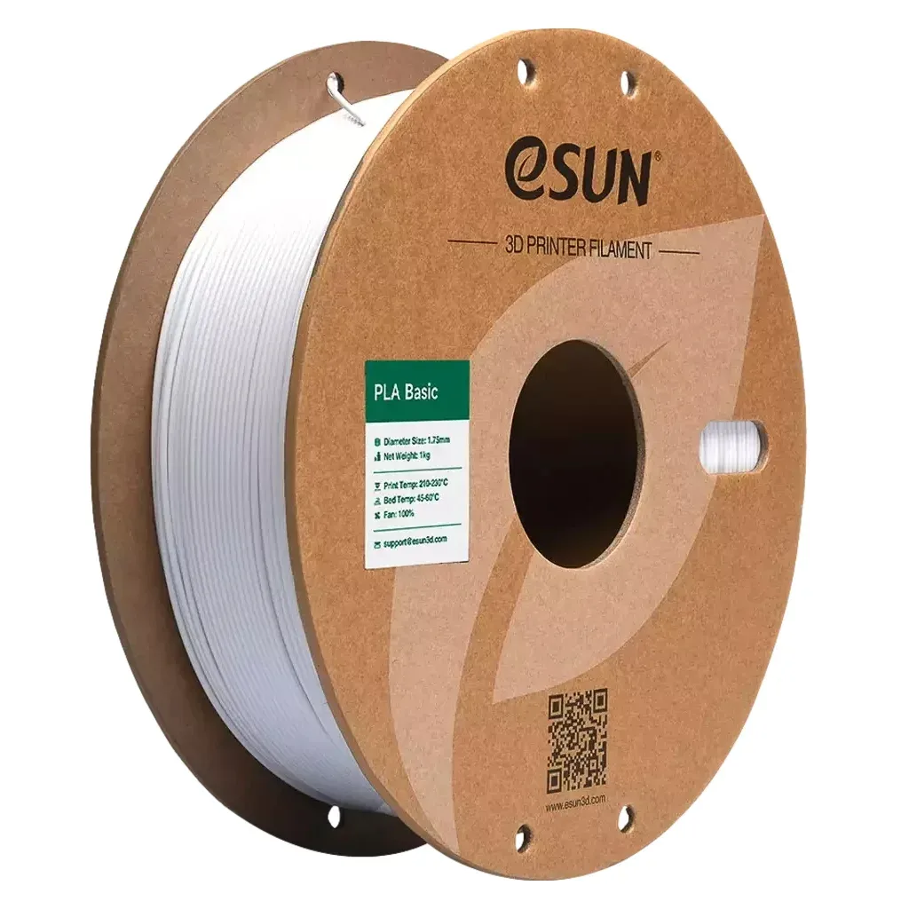 Пластик для 3D-принтера eSUN PLA BASIC 1,75mm 1kg COLD WHITE (PLA-BASIC175C-W1P1)