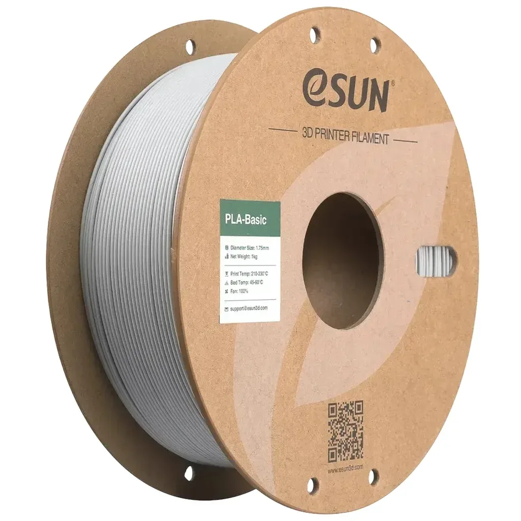 Пластик для 3D-принтера eSUN PLA BASIC 1,75mm 1kg CONCRETE GREY (PLA-BASIC175O-CH1P1)
