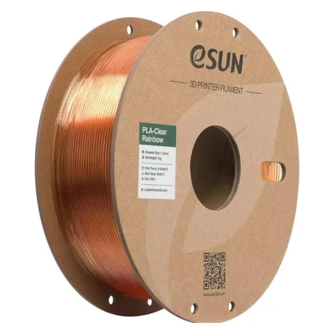 Пластик для 3D-принтера eSUN PLA Clear Rainbow 1,75mm 1kg YELLOW PINK (PLA-CLRB175RB-YP1P1)