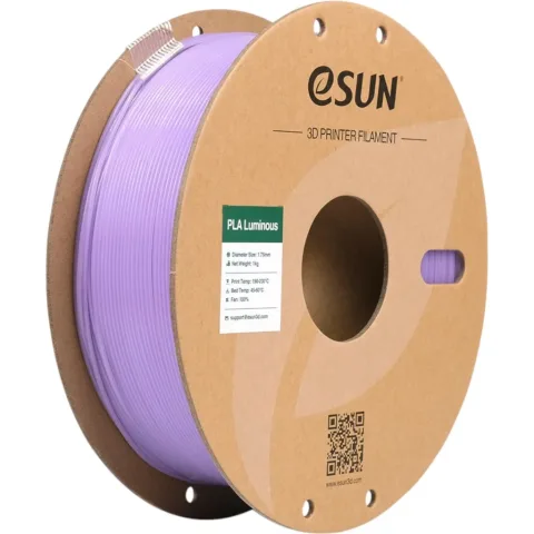 Пластик для 3D-принтера eSUN PLA- Luminous 1.75мм, 1кг, PURPLE (EPLA-LUMINOUS175LZ1)