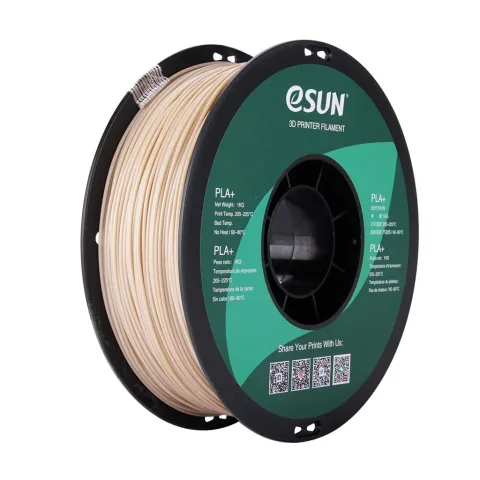 Пластик для 3D-принтера eSUN PLA+ P1.75мм, 1кг, Bone White (PLA+P175BW1)