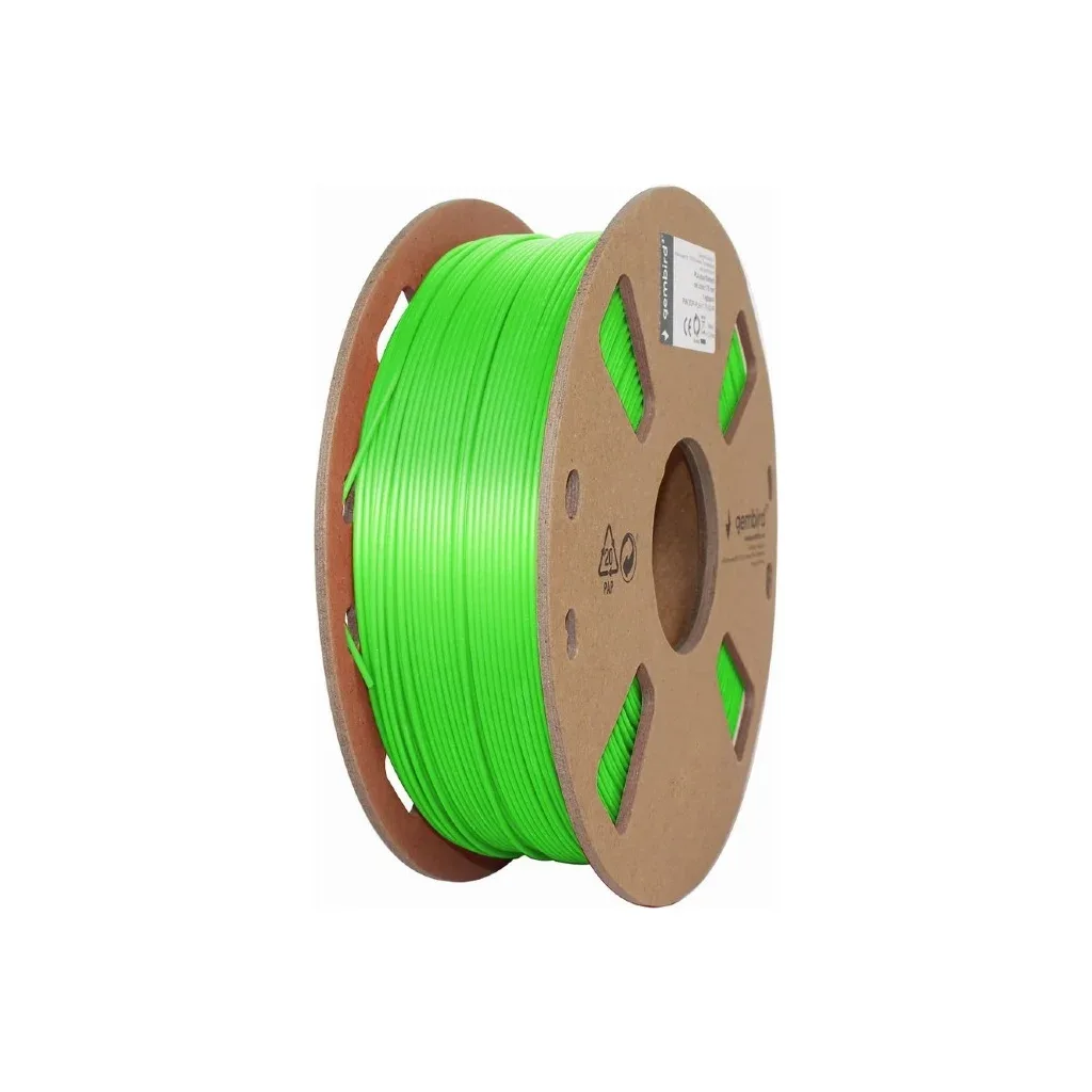 Пластик для 3D-принтера Gembird PLA+, 1.75 мм, 1 kg, green (3DP-PLA+1.75-02-G)