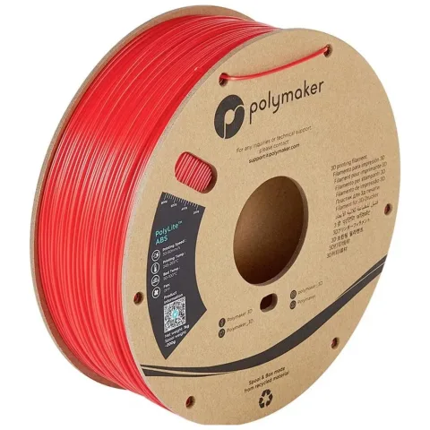 Пластик для 3D-принтера Polymaker ABS POLYLITE 1,75mm 1kg RED (PE01004)