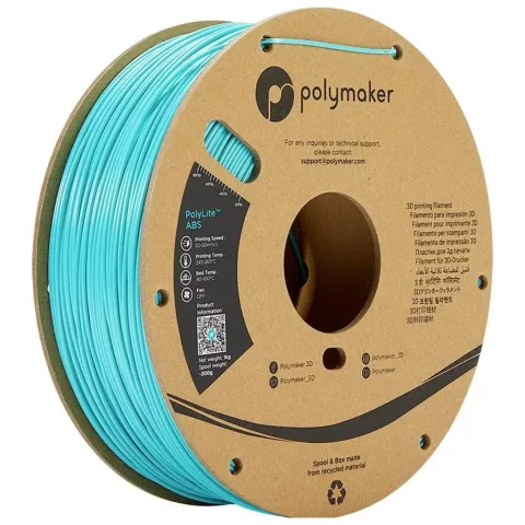Пластик для 3D-принтера Polymaker ABS POLYLITE 1,75mm 1kg TEAL (PE01010)