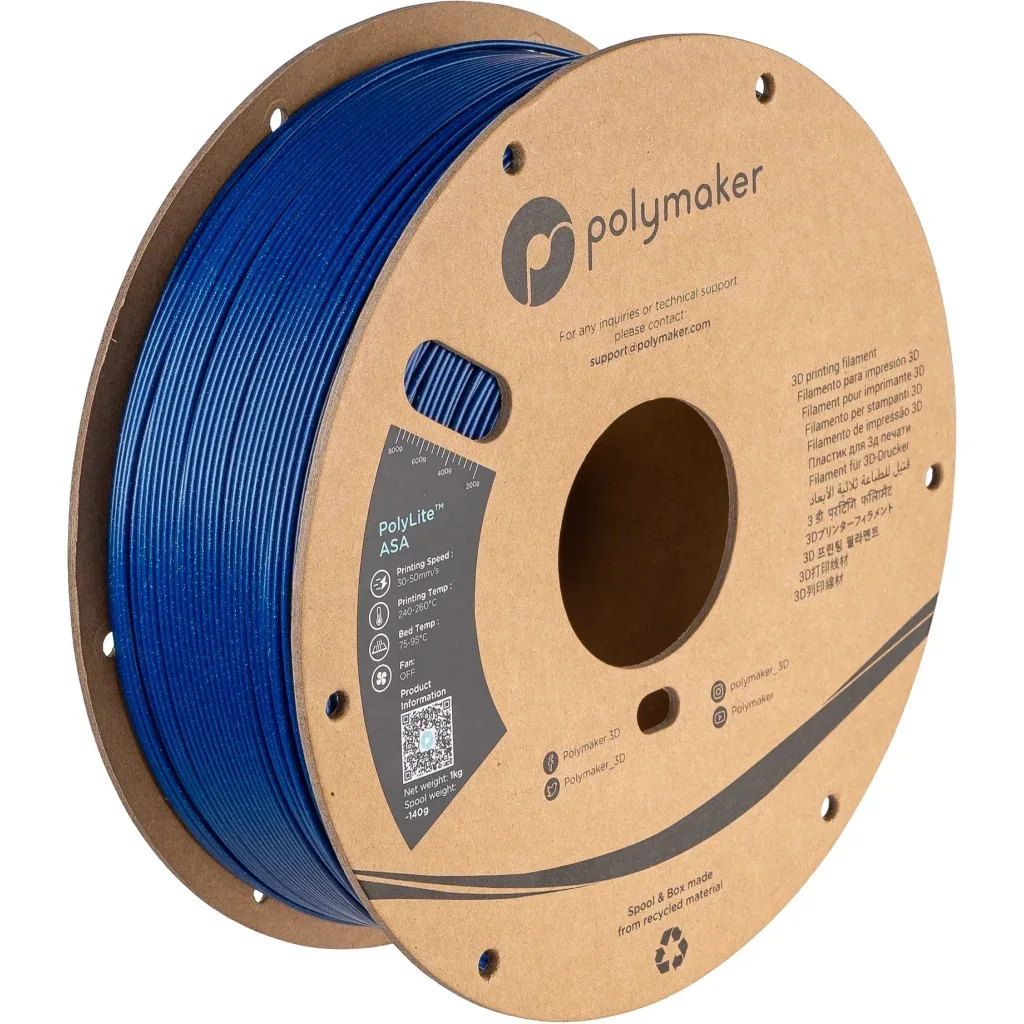 Пластик для 3D-принтера Polymaker ASA 1,75mm GALAXY BLUE 1kg (PF01034)