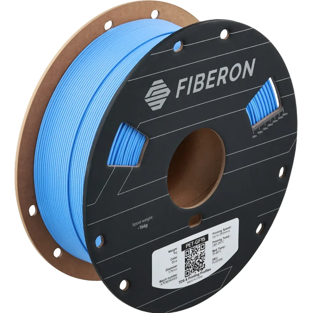 Пластик для 3D-принтера Polymaker Fiberon PET-GF15 1,75mm 0,5kg BLUE (FL02006)