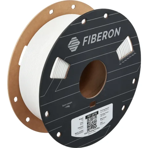 Пластик для 3D-принтера Polymaker Fiberon PET-GF15 1,75mm 0,5kg WHITE (FL02003)