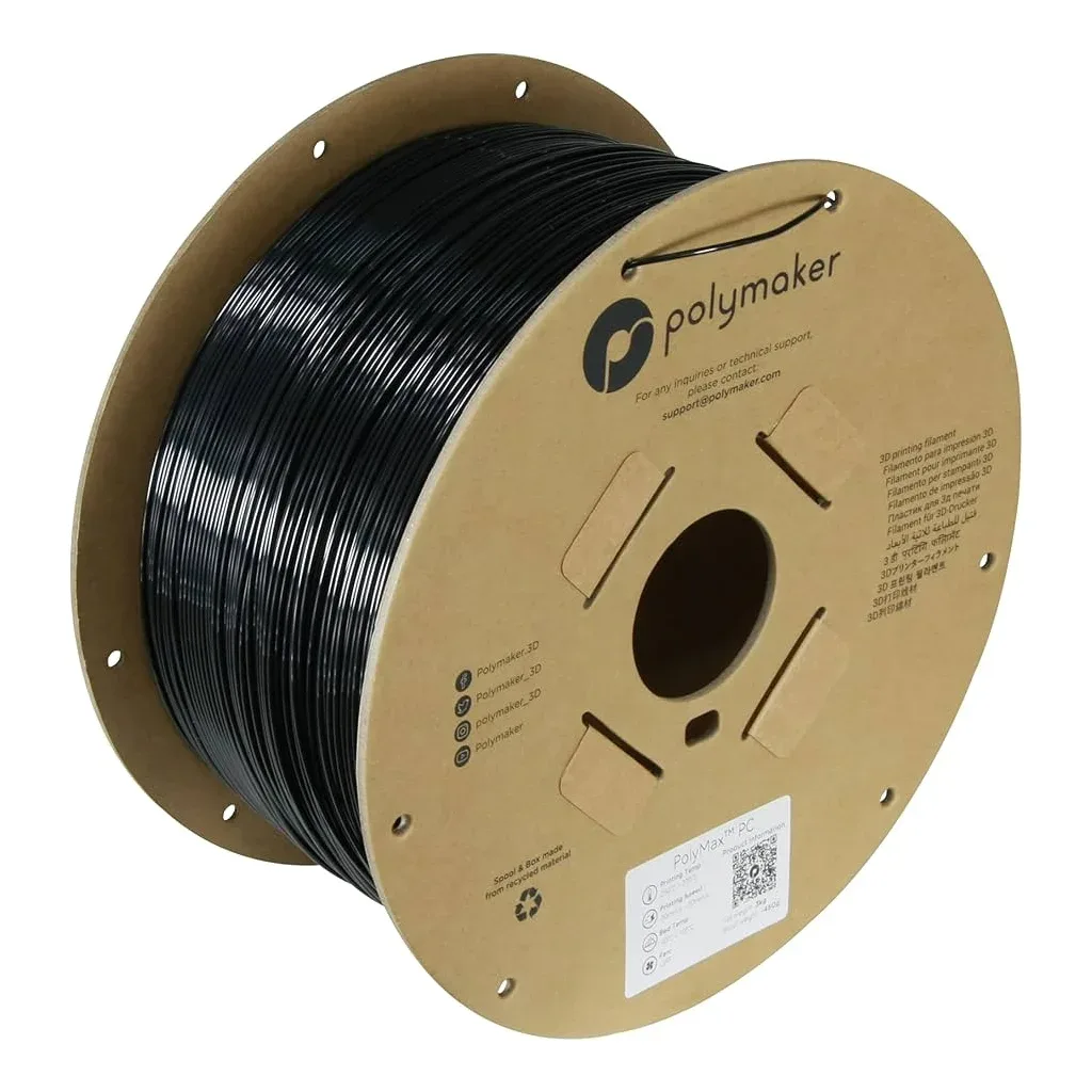 Пластик для 3D-принтера Polymaker PC PolyMax TOUGH 1,75mm 3kg BLACK (PC02007)