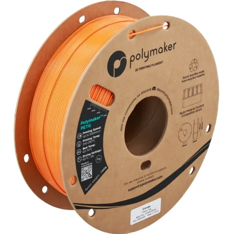 Пластик для 3D-принтера Polymaker PETG 1,75mm 1kg ORANGE (PB05005)