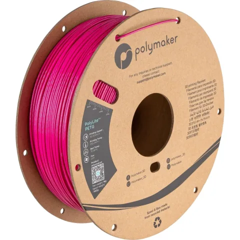 Пластик для 3D-принтера Polymaker PETG POLYLITE 1,75mm 1kg MAGENTA (PB01039)