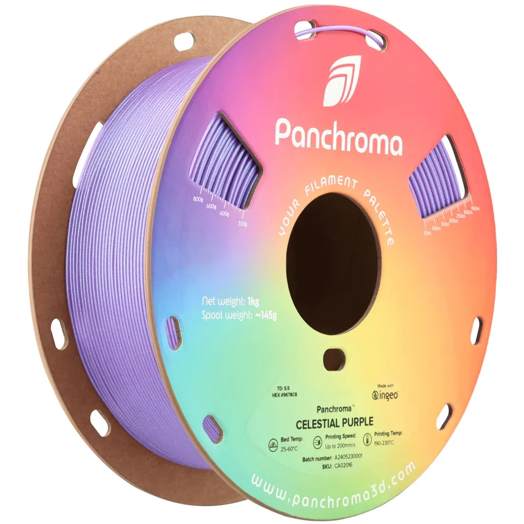 Пластик для 3D-принтера Polymaker PLA PANCHROMA CELESTIAL 1,75mm 1kg PURPLE (CA02016)