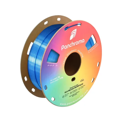 Пластик для 3D-принтера Polymaker PLA PANCHROMA DUAL SILK 1,75mm 1kg Silver-Blue (CA03024)