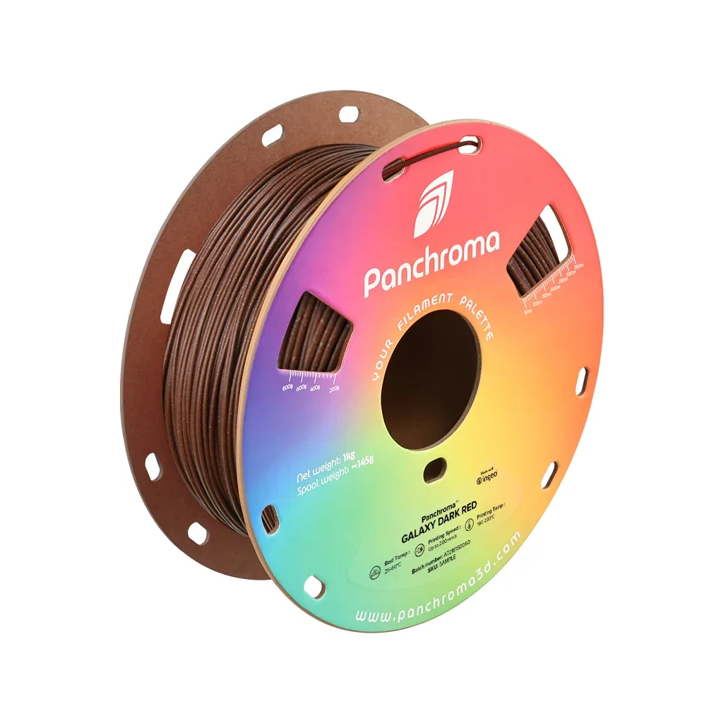 Пластик для 3D-принтера Polymaker PLA PANCHROMA GALAXY 1,75mm 1kg DARK RED (CA02027)