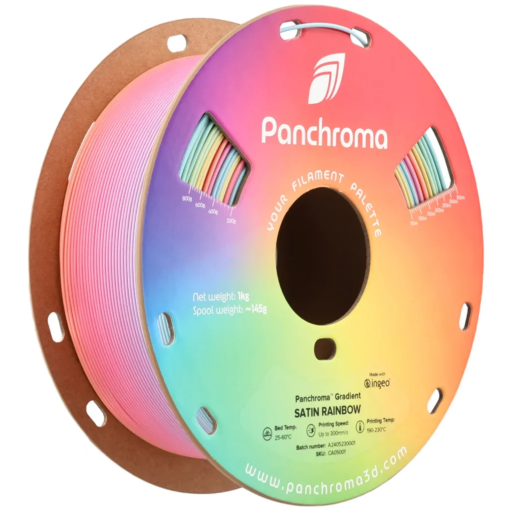 Пластик для 3D-принтера Polymaker PLA PANCHROMA GRADIENT SATIN 1,75mm 1kg RAINBOW (CA05001)