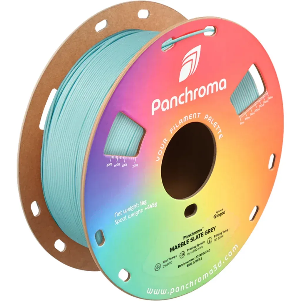 Пластик для 3D-принтера Polymaker PLA PANCHROMA MARBLE 1,75mm 1kg SLATE GREY (CA04004)