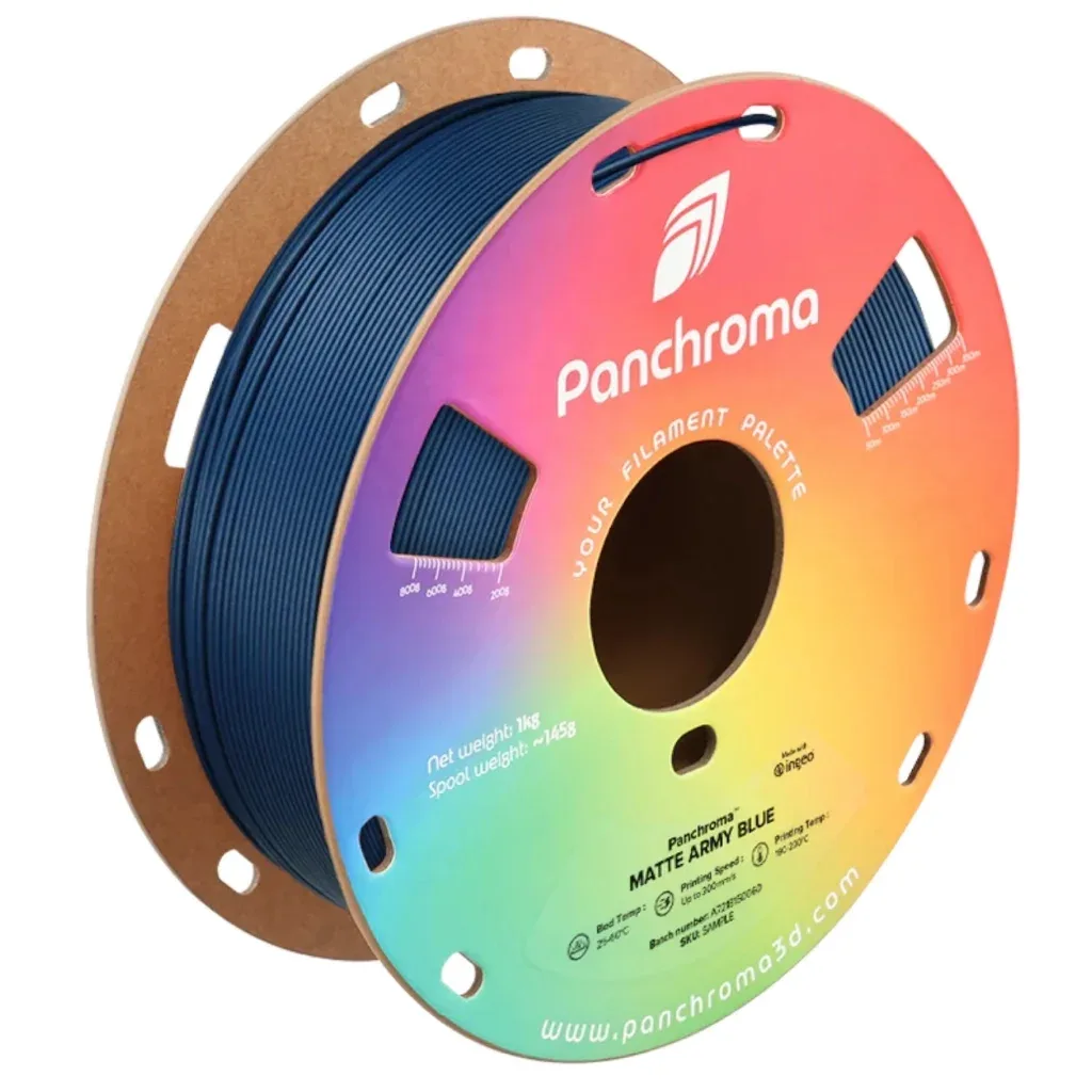 Пластик для 3D-принтера Polymaker PLA PANCHROMA MATTE 1,75mm 1kg ARMY BLUE (CA04008)