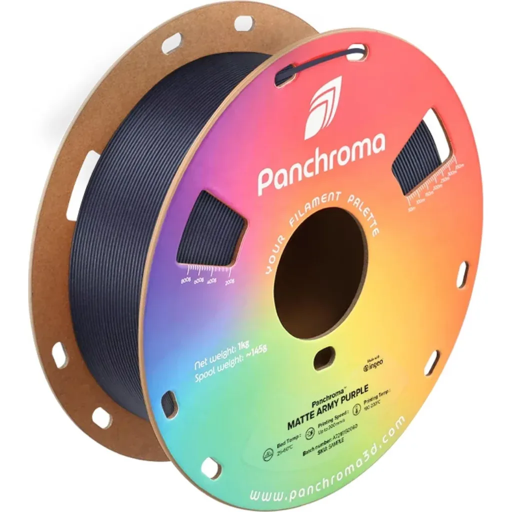 Пластик для 3D-принтера Polymaker PLA PANCHROMA MATTE 1,75mm 1kg ARMY PURPLE (CA04012)