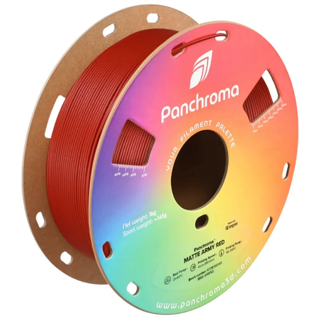Пластик для 3D-принтера Polymaker PLA PANCHROMA MATTE 1,75mm 1kg ARMY RED (CA04013)