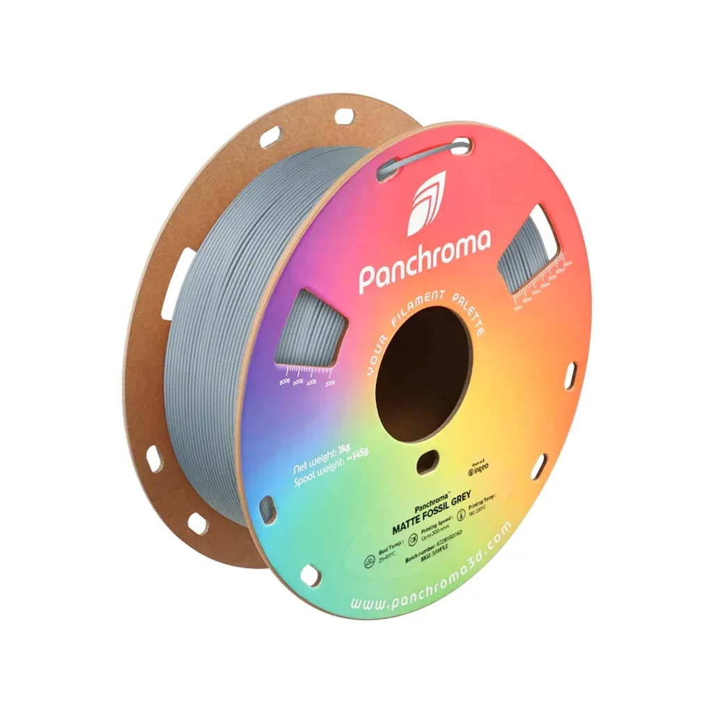Пластик для 3D-принтера Polymaker PLA PANCHROMA MATTE 1,75mm 1kg FOSSIL GREY (CA04020)