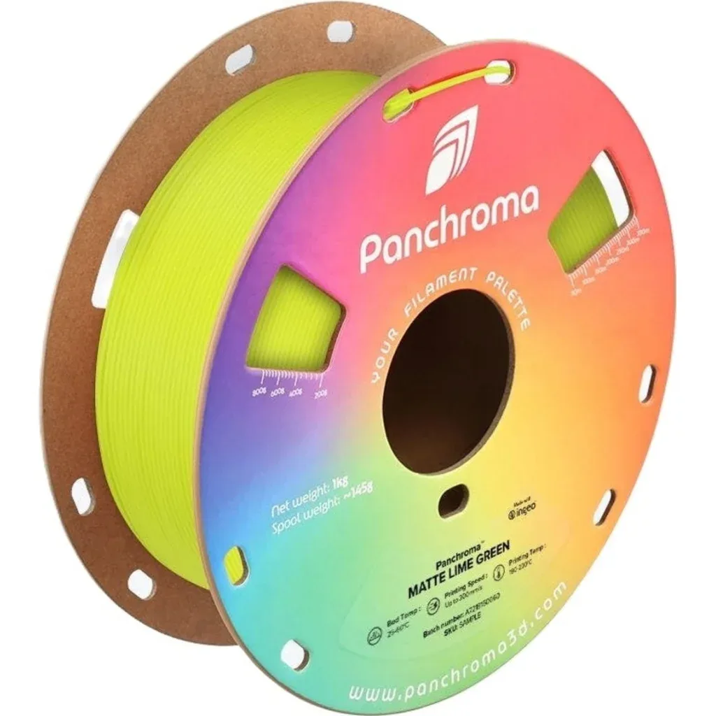 Пластик для 3D-принтера Polymaker PLA PANCHROMA MATTE 1,75mm 1kg LIME GREEN (CA04023)