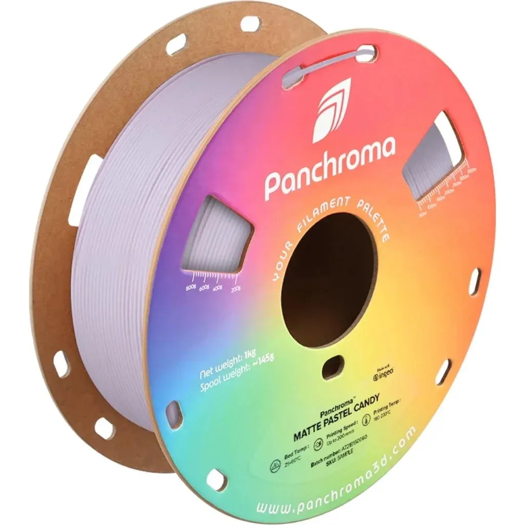 Пластик для 3D-принтера Polymaker PLA PANCHROMA MATTE 1,75mm 1kg PASTEL CANDY (CA04030)