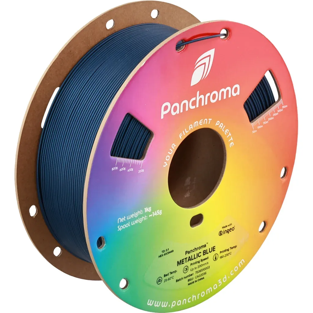 Пластик для 3D-принтера Polymaker PLA PANCHROMA METALLIC 1,75mm 1kg BLUE (CA02036)
