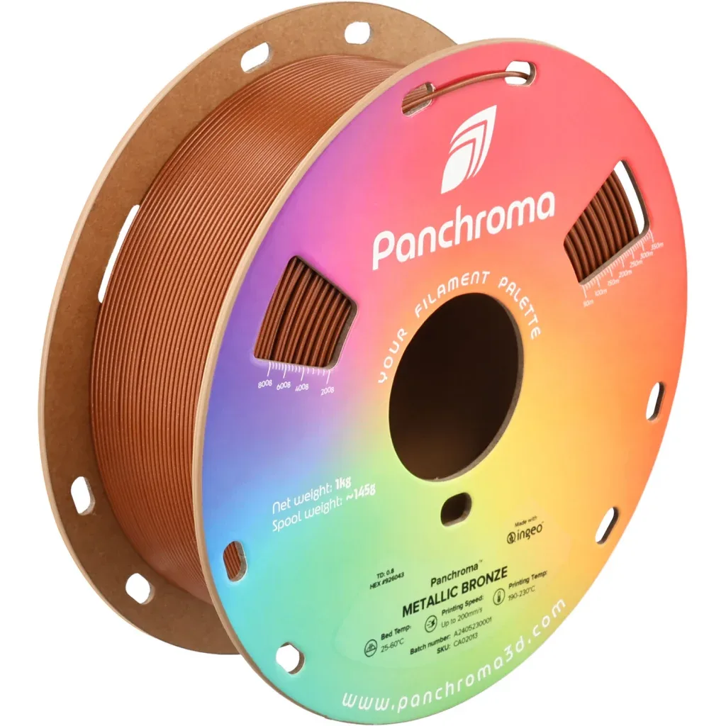 Пластик для 3D-принтера Polymaker PLA PANCHROMA METALLIC 1,75mm 1kg BRONZE (CA02013)