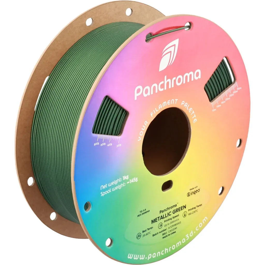 Пластик для 3D-принтера Polymaker PLA PANCHROMA METALLIC 1,75mm 1kg GREEN (CA02041)