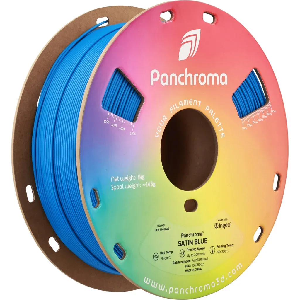 Пластик для 3D-принтера Polymaker PLA PANCHROMA SATIN 1,75mm 1kg BLUE (CA05002)