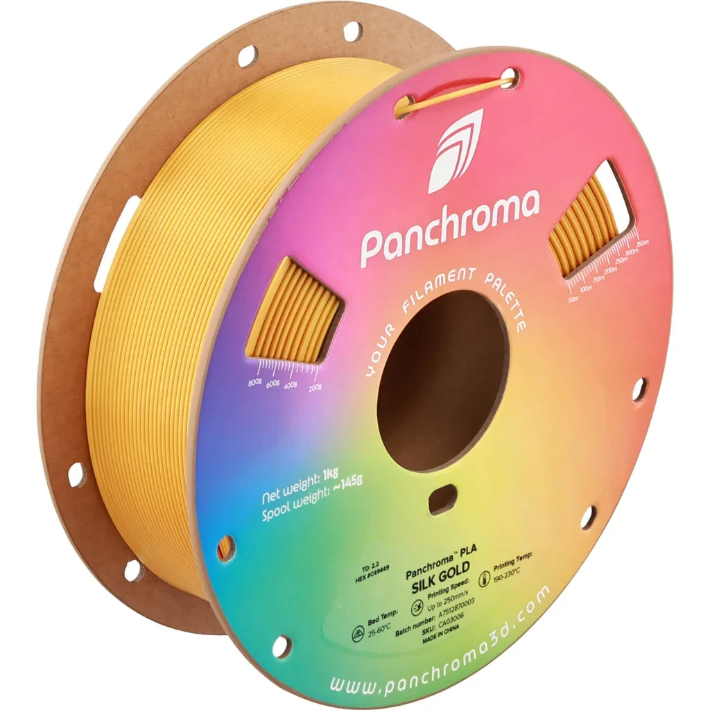 Пластик для 3D-принтера Polymaker PLA PANCHROMA SILK 1,75mm 1kg GOLD (CA03006)