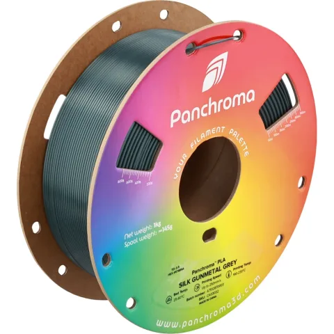 Пластик для 3D-принтера Polymaker PLA PANCHROMA SILK 1,75mm 1kg GUNMETAL GREY (CA03032)