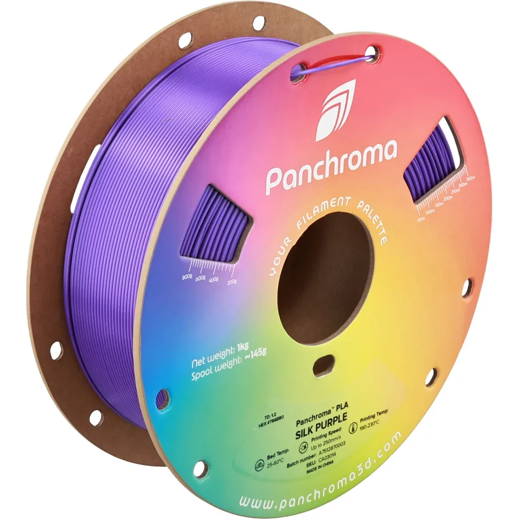 Пластик для 3D-принтера Polymaker PLA PANCHROMA SILK 1,75mm 1kg PURPLE (CA03014)