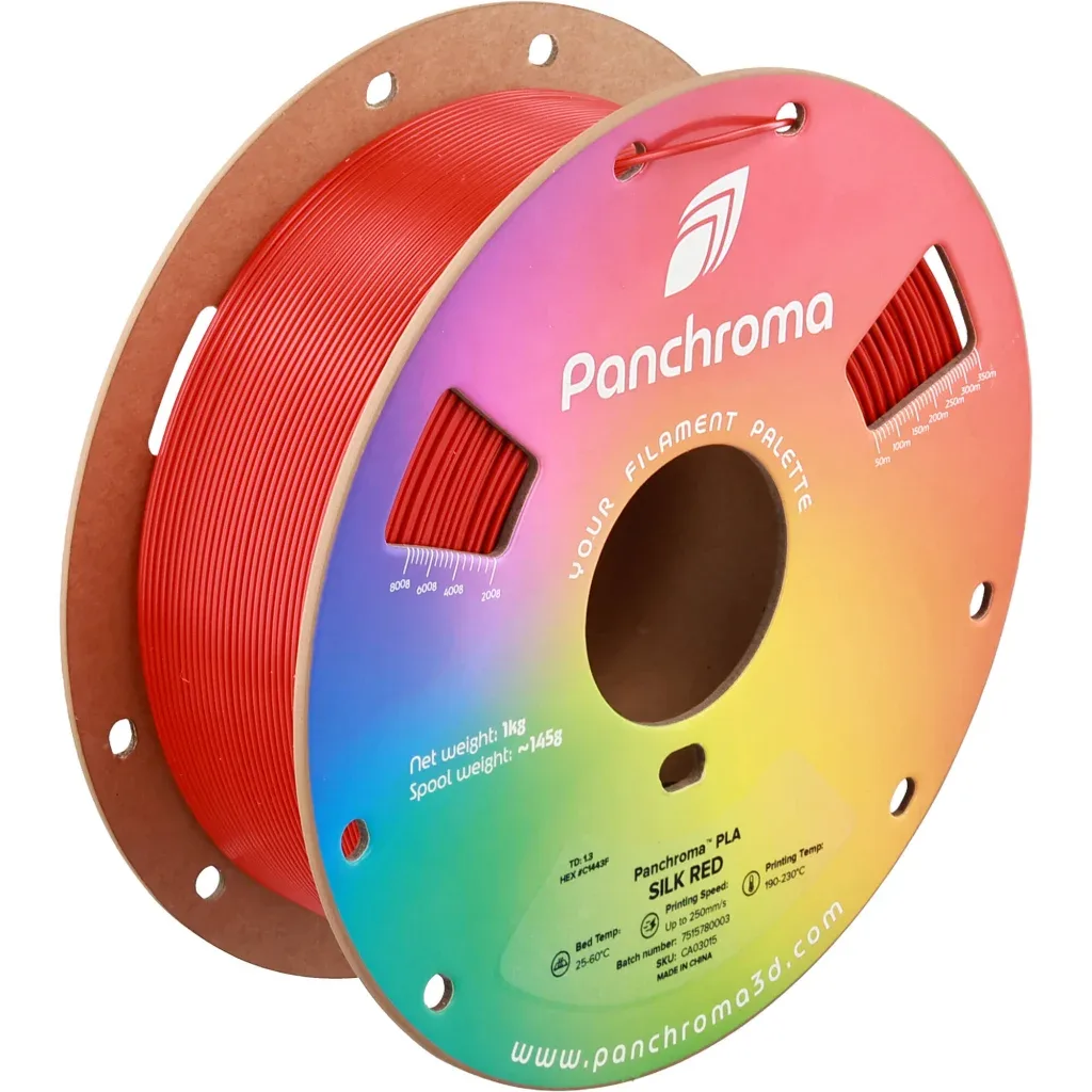 Пластик для 3D-принтера Polymaker PLA PANCHROMA SILK 1,75mm 1kg RED (CA03015)