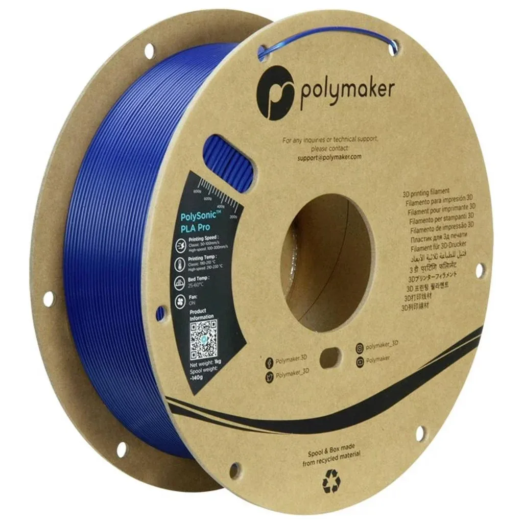 Пластик для 3D-принтера Polymaker PLA PRO HIGH SPEED TOUGH 1,75mm BLUE 1kg (PA13004)