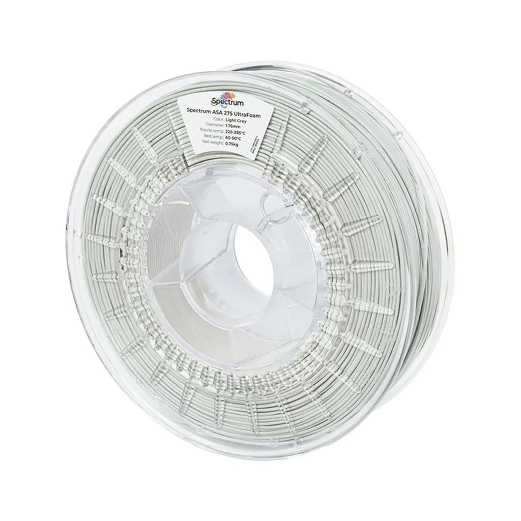 Пластик для 3D-принтера Spectrum LW-ASA UltraFoam 1.75mm 0.75kg Grey, Light (81574)
