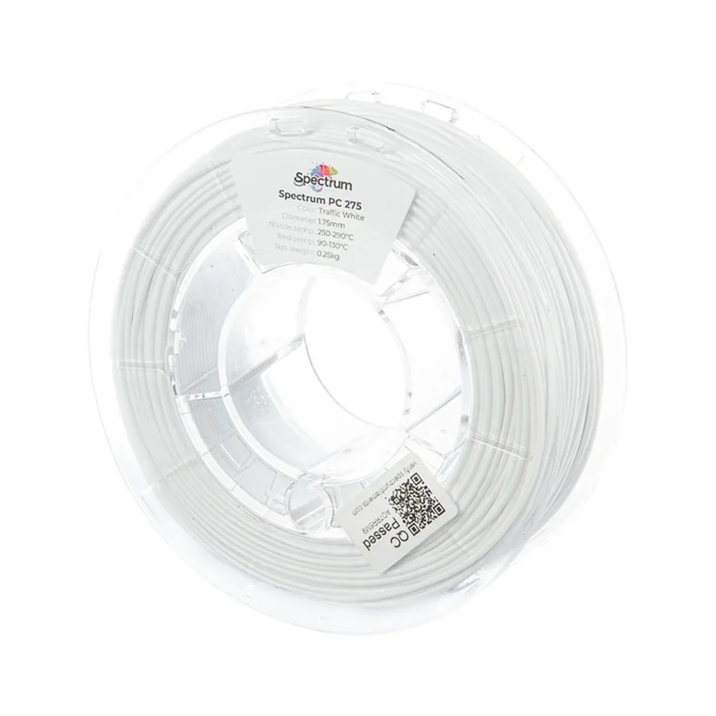 Пластик для 3D-принтера Spectrum PC 275 1.75mm 0.25kg White, Traffic (80993)
