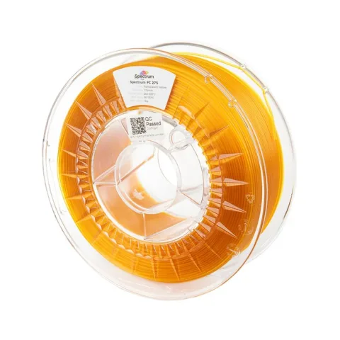 Пластик для 3D-принтера Spectrum PC 275 Transparent 1.75mm 1kg Yellow (80938)