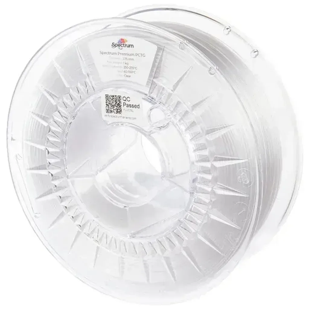 Пластик для 3D-принтера Spectrum PCTG Premium Transparent 1.75mm 1kg Clear (80734)