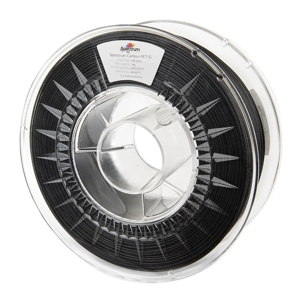 Пластик для 3D-принтера Spectrum PET-G Carbon 1.75mm 1kg Black (80468)