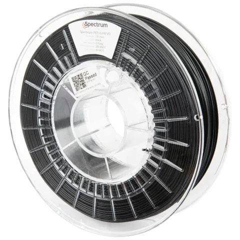 Пластик для 3D-принтера Spectrum PET-G FR V0 1.75mm 0.75kg Black (80552)