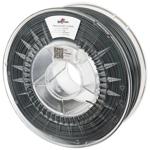 Пластик для 3D-принтера Spectrum PET-G HT100 1.75mm 0.5kg IRON GREY (80400)