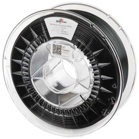 Пластик для 3D-принтера Spectrum PET-G Premium 1.75mm 1kg Black, Deep RAL9017 (80056)