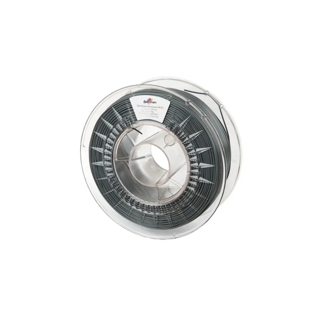 Пластик для 3D-принтера Spectrum PET-G Premium 1.75mm 1kg Dark Grey (RAL 7011) (80310)