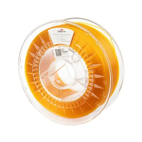Пластик для 3D-принтера Spectrum PET-G Premium Transparent 1.75mm 1kg Yellow (80049)