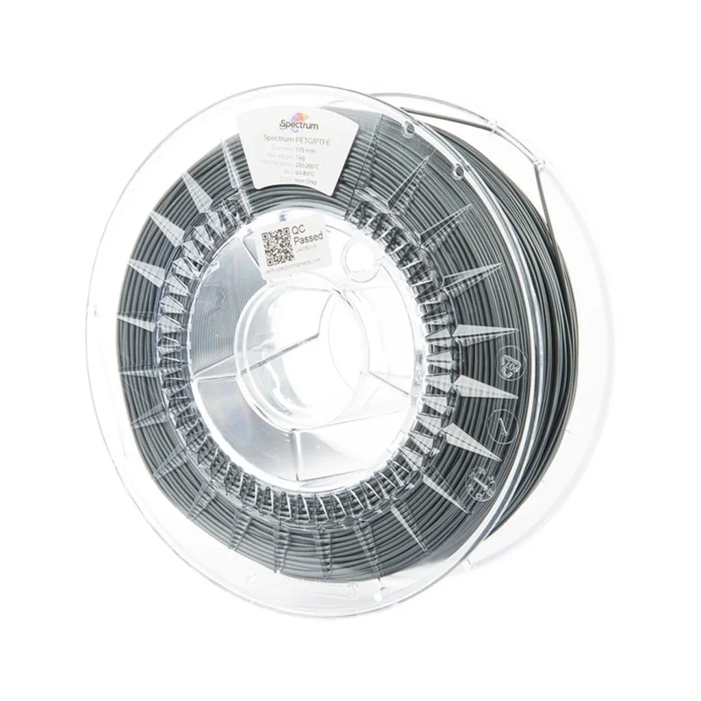 Пластик для 3D-принтера Spectrum PET-G/PTFE 1.75mm 1kg IRON GREY (80744)