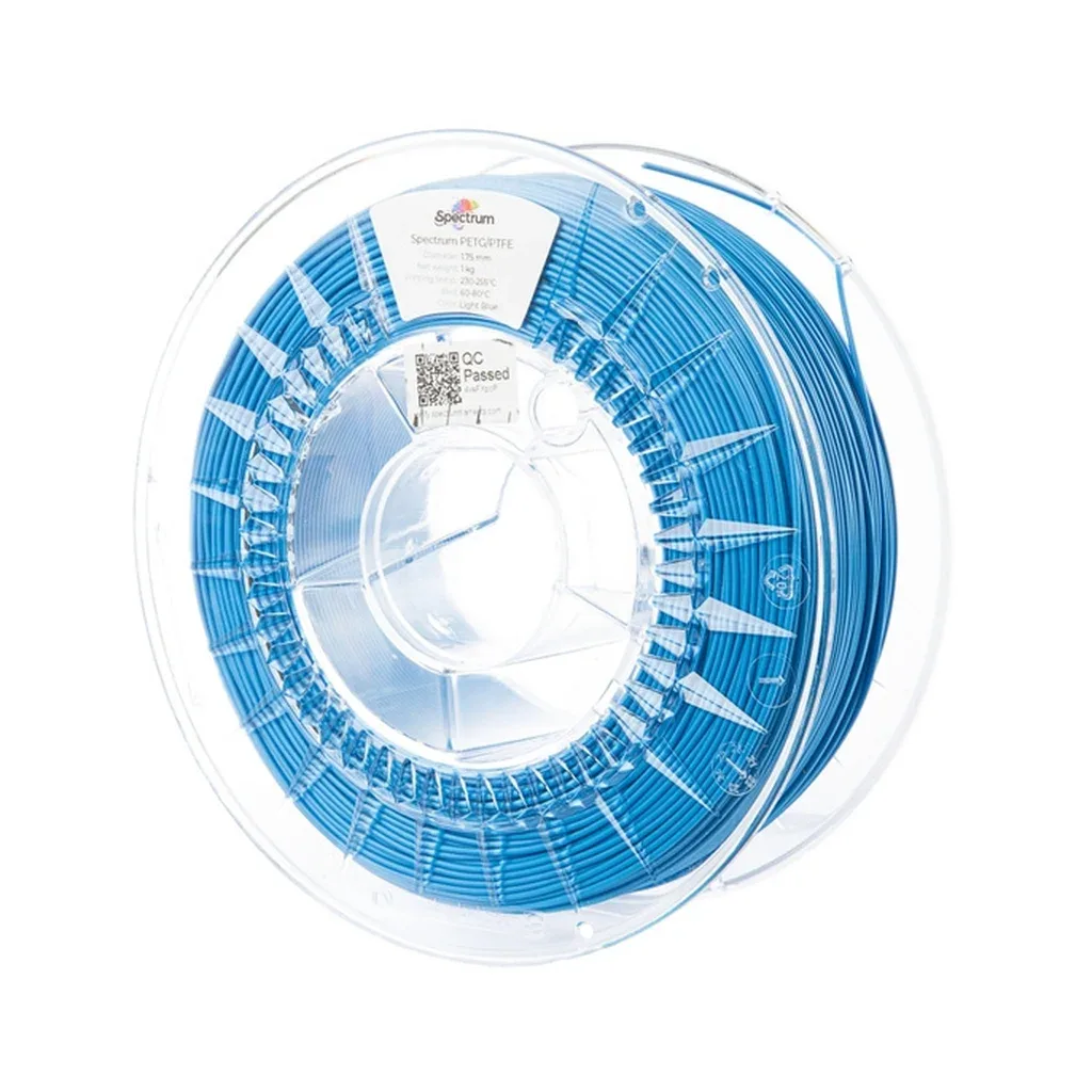 Пластик для 3D-принтера Spectrum PET-G/PTFE 1.75mm 1kg LIGHT BLUE (80745)