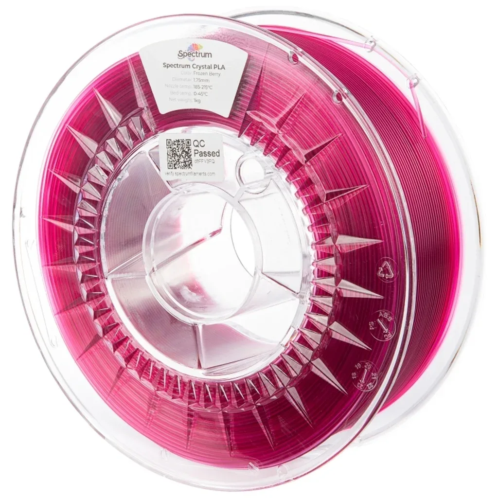 Пластик для 3D-принтера Spectrum PLA Crystal 1.75mm 1kg FROZEN BERRY (80886)